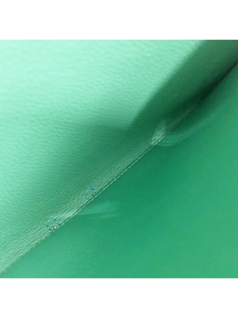 Hermes Wallet Toutenmain Blue Green Color Silver